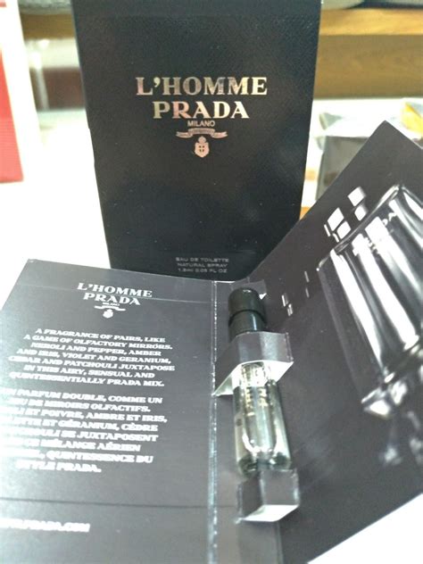 prada fragrance samples|prada l'homme sample.